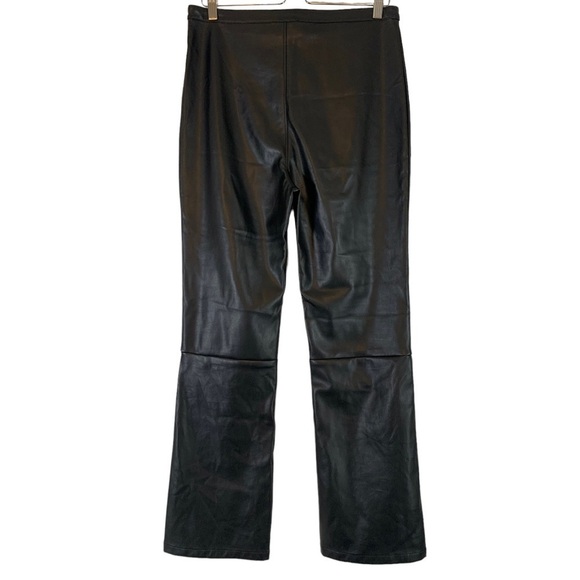 Line & Dot Kourtney Faux Vegan Leather Flare Leg Pants Size Large - Picture 5 of 9